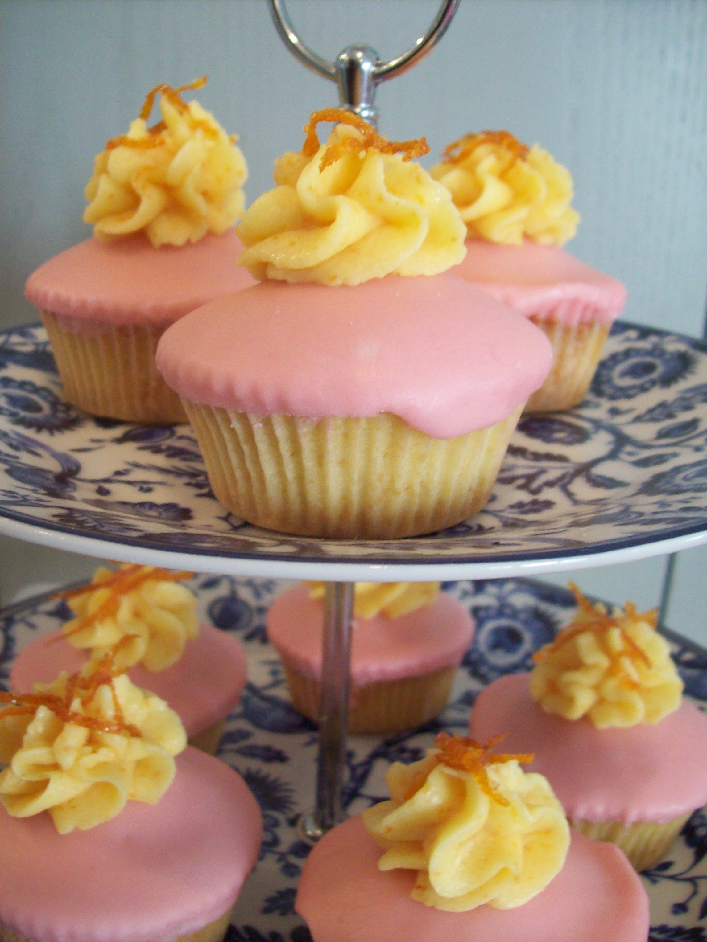 Blood Orange Fairy Cakes